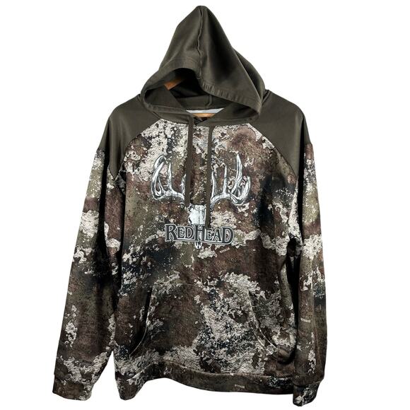 REDHEAD Sweater Men's Camouflage Hooded Pullover Large Hunting Outdoor - Picture 1 of 10